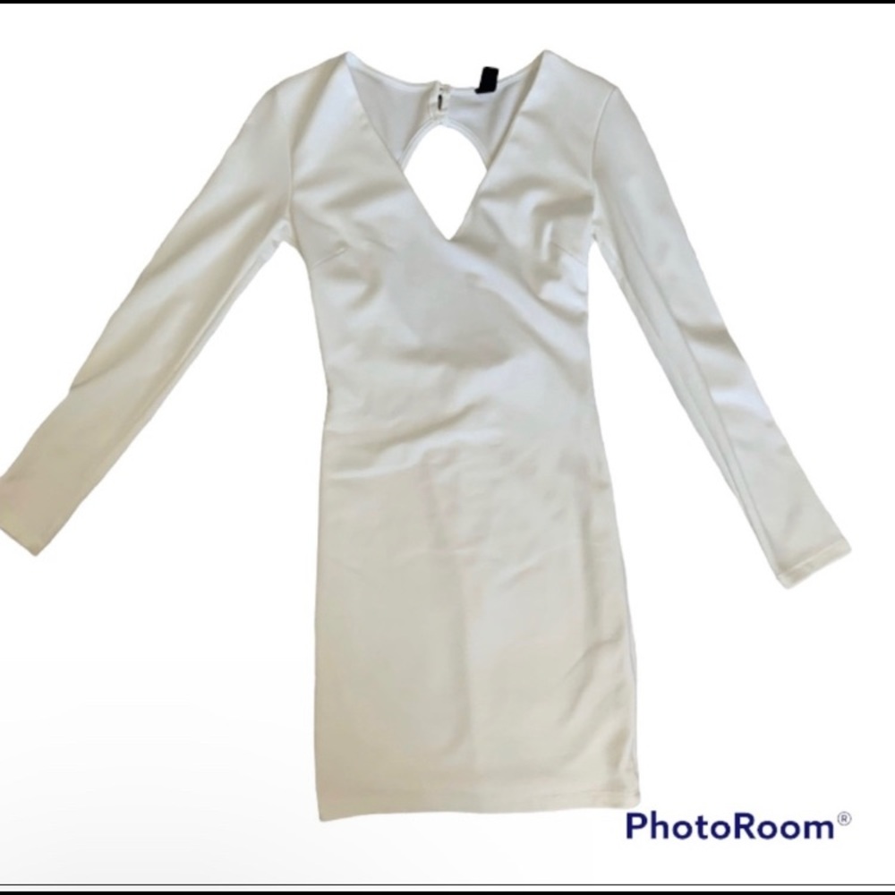 White Long Sleeve Dress